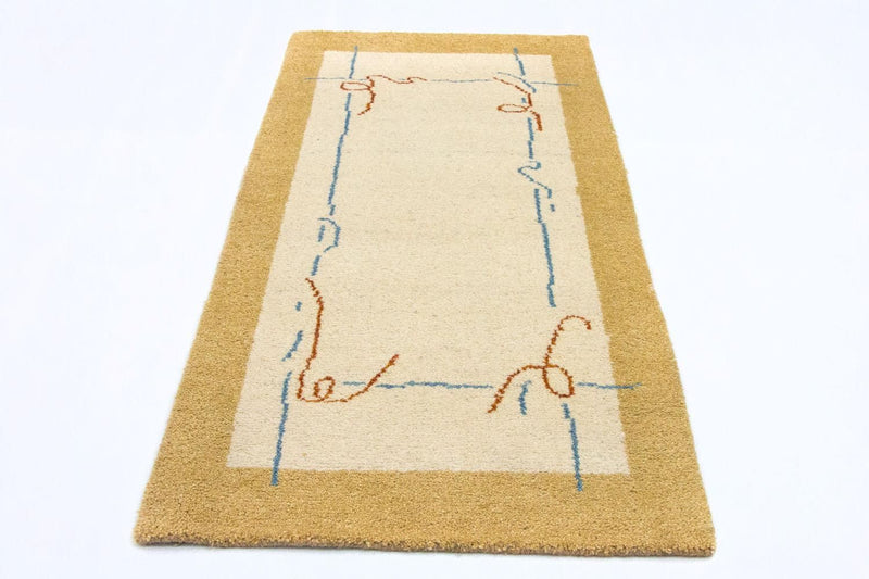 Gabbeh Rug - Indus - 140 x 70 cm - beige