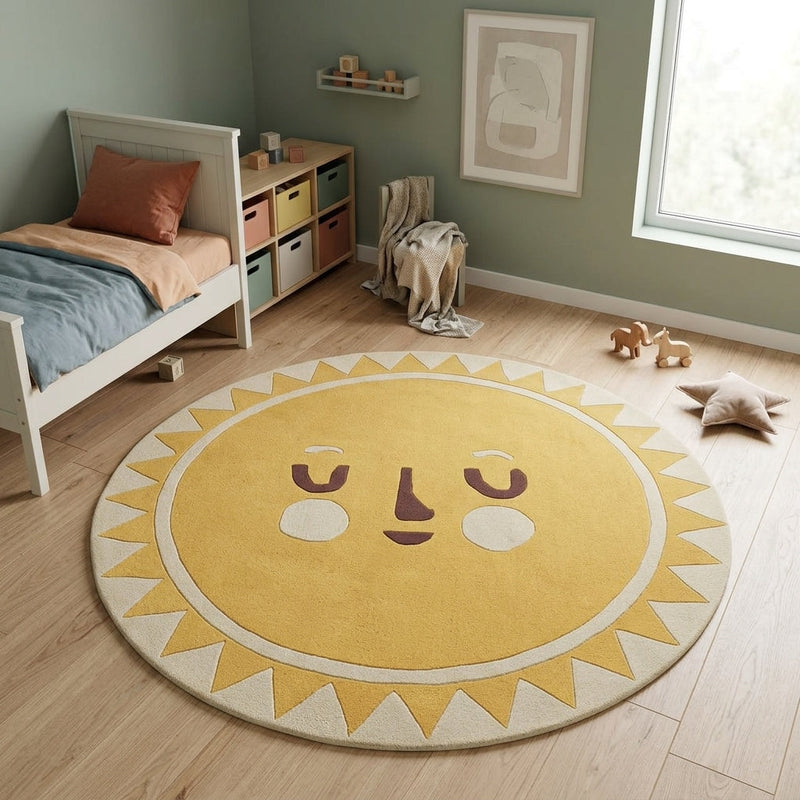 Sun Kids Rug Round