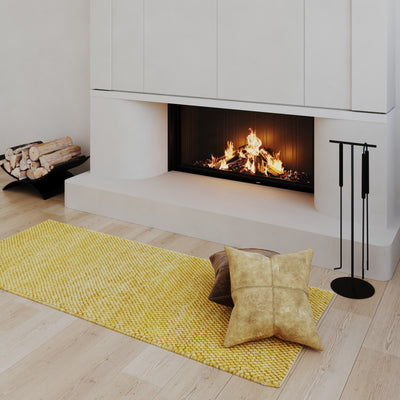 Wool Rug - Felt ball - Mosaik - runner