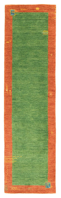 Runner Gabbeh Rug - Indus - 200 x 80 cm - green
