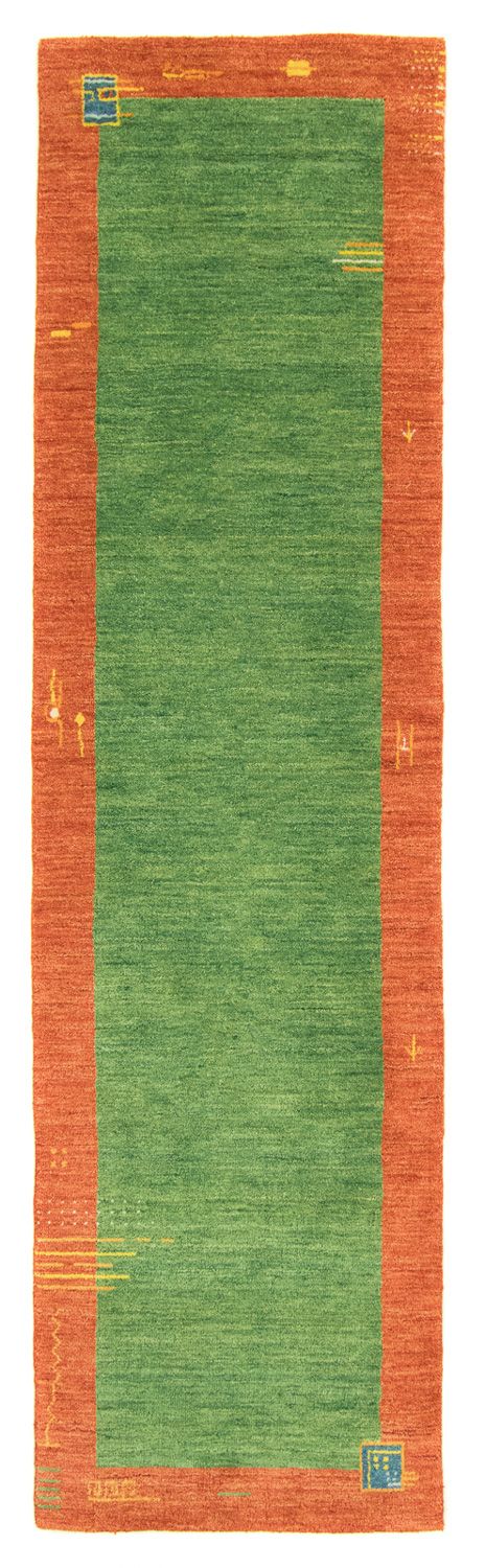 Runner Gabbeh Rug - Indus - 200 x 80 cm - green