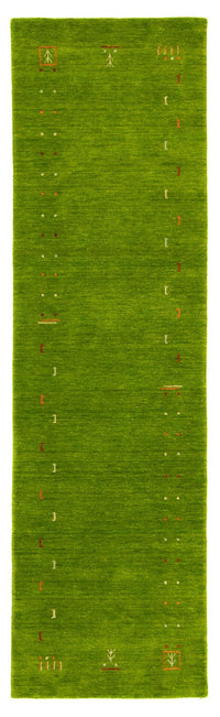 Runner Gabbeh Rug - Indus - 240 x 80 cm - green