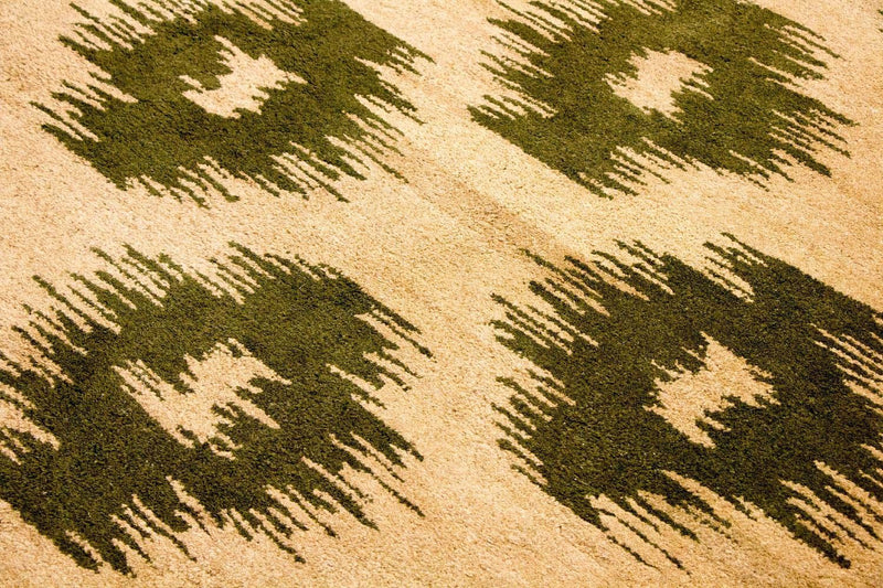 Wool Rug - 240 x 155 cm - green