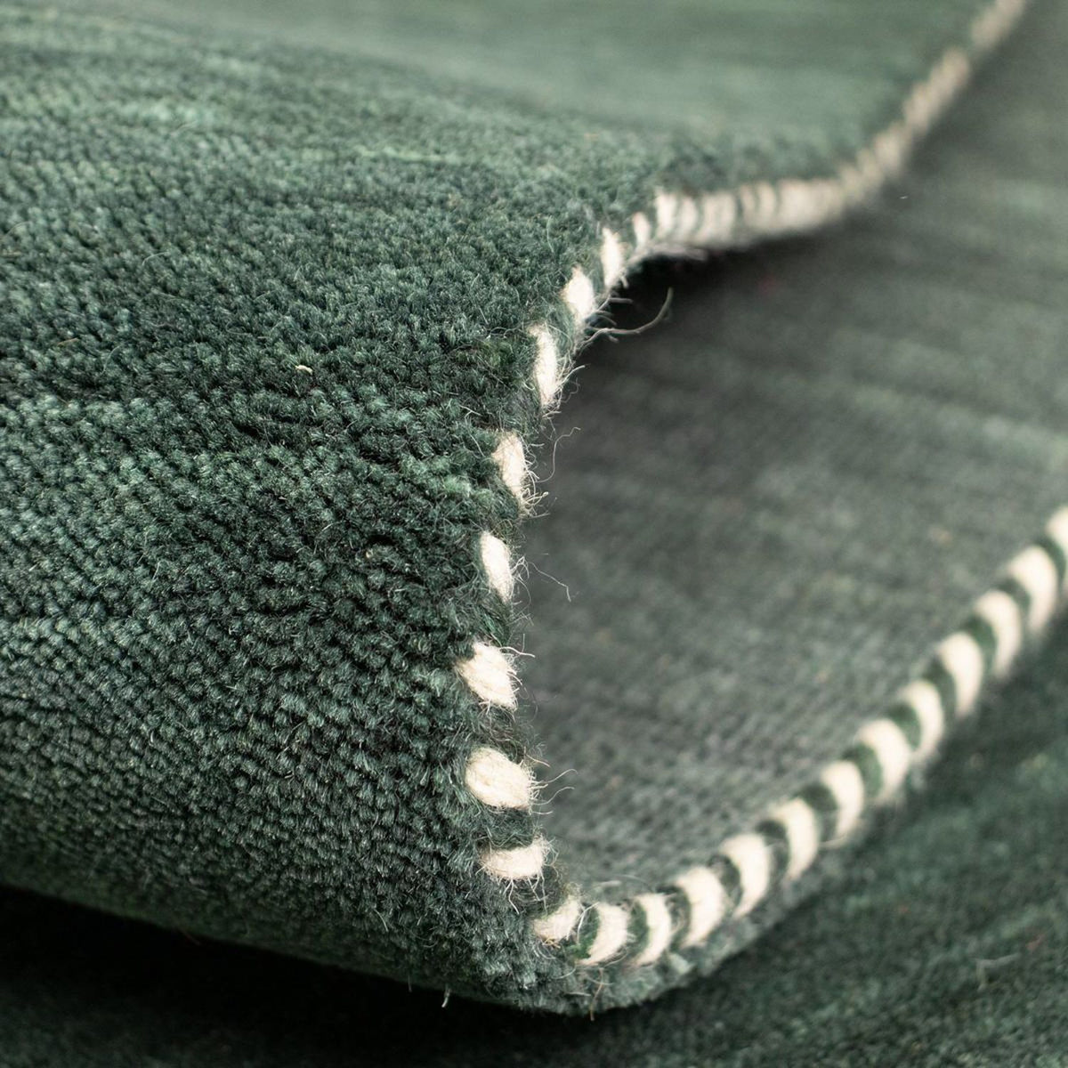 Gabbeh Rug - Softy - 160 x 90 cm - dark green