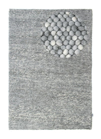 Wool Rug - Felt ball - Mosaik - rectangle
