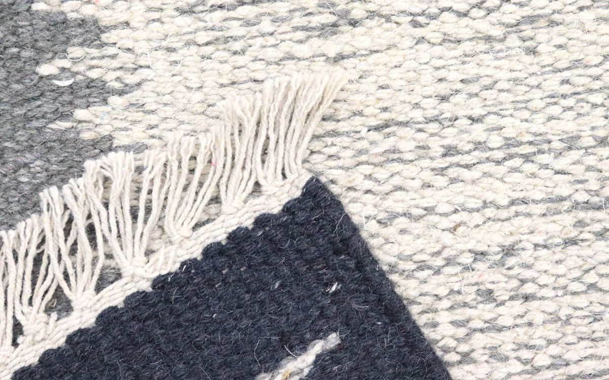 Runner Kelim Rug - Trendy - 250 x 80 cm - grey