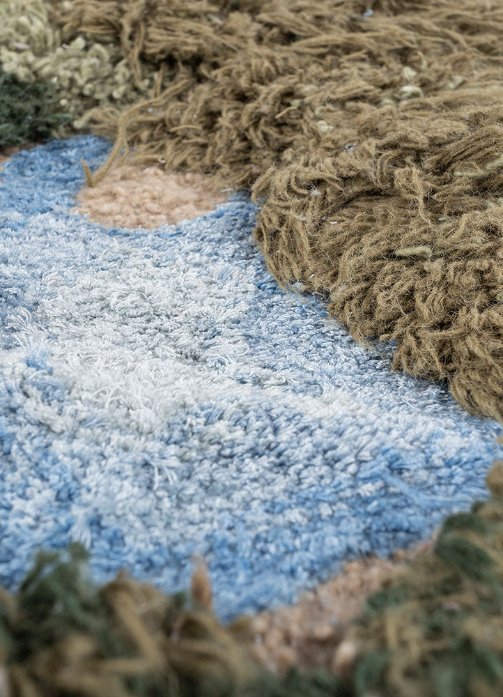 Wool Rug other shape  - 150 x 90 cm - multicolored