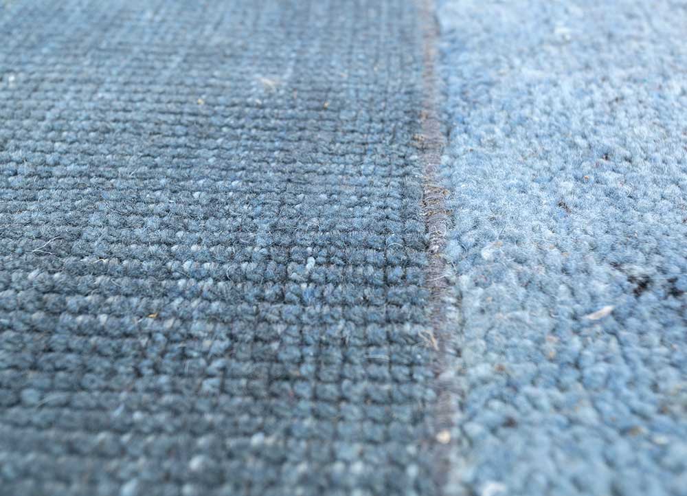 Wool Rug other shape  - 180 x 180 cm - blue