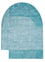 Designer Rug other shape  - 210 x 150 cm - turquoise