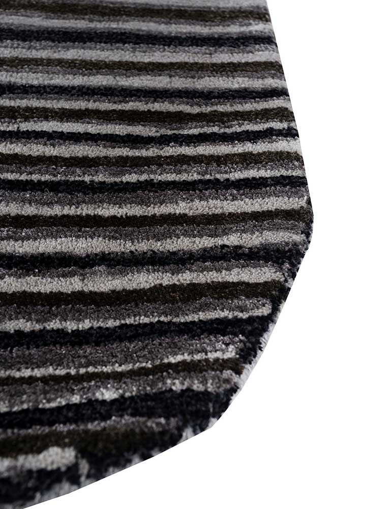 Wool Rug other shape  - 152 x 55 cm - anthracite