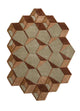 Wool Rug other shape  - 140 x 195 cm - mint green