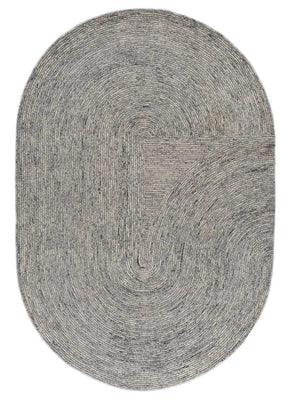Wool Rug other shape  - 225 x 150 cm - grey