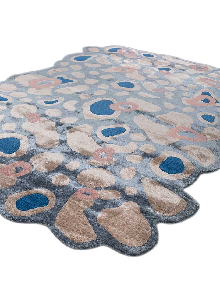 Designer Rug other shape  - 270 x 180 cm - blue