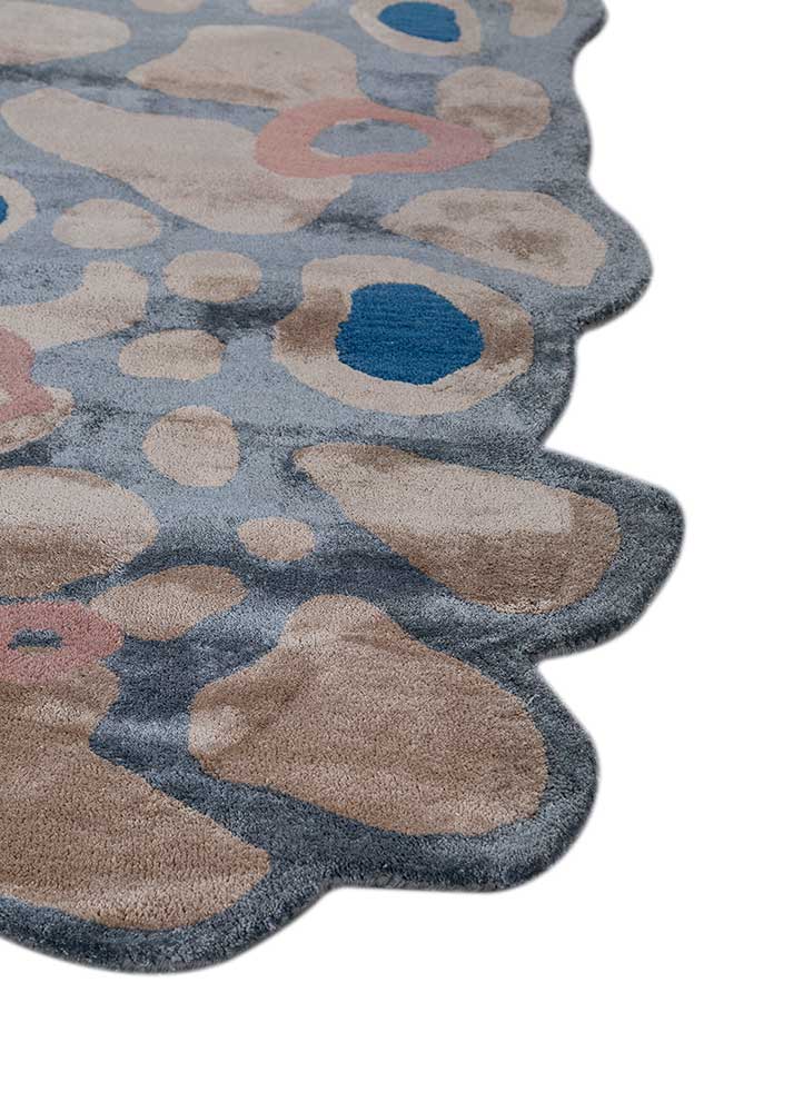 Designer Rug other shape  - 270 x 180 cm - blue