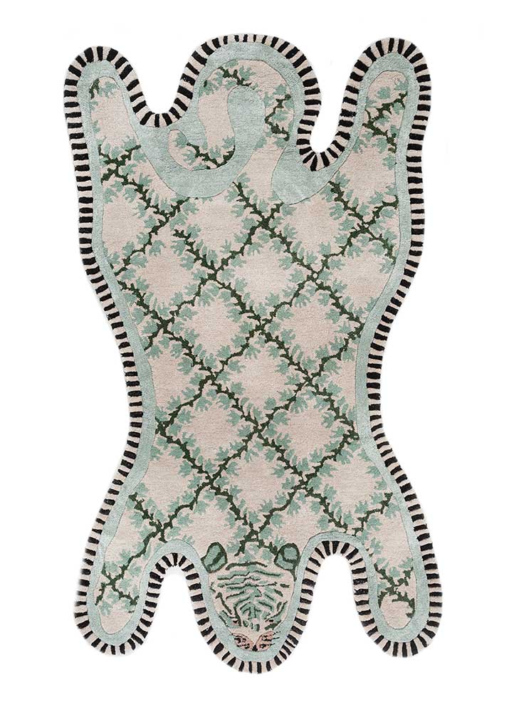 Children's Rug other shape  - 143 x 90 cm - green