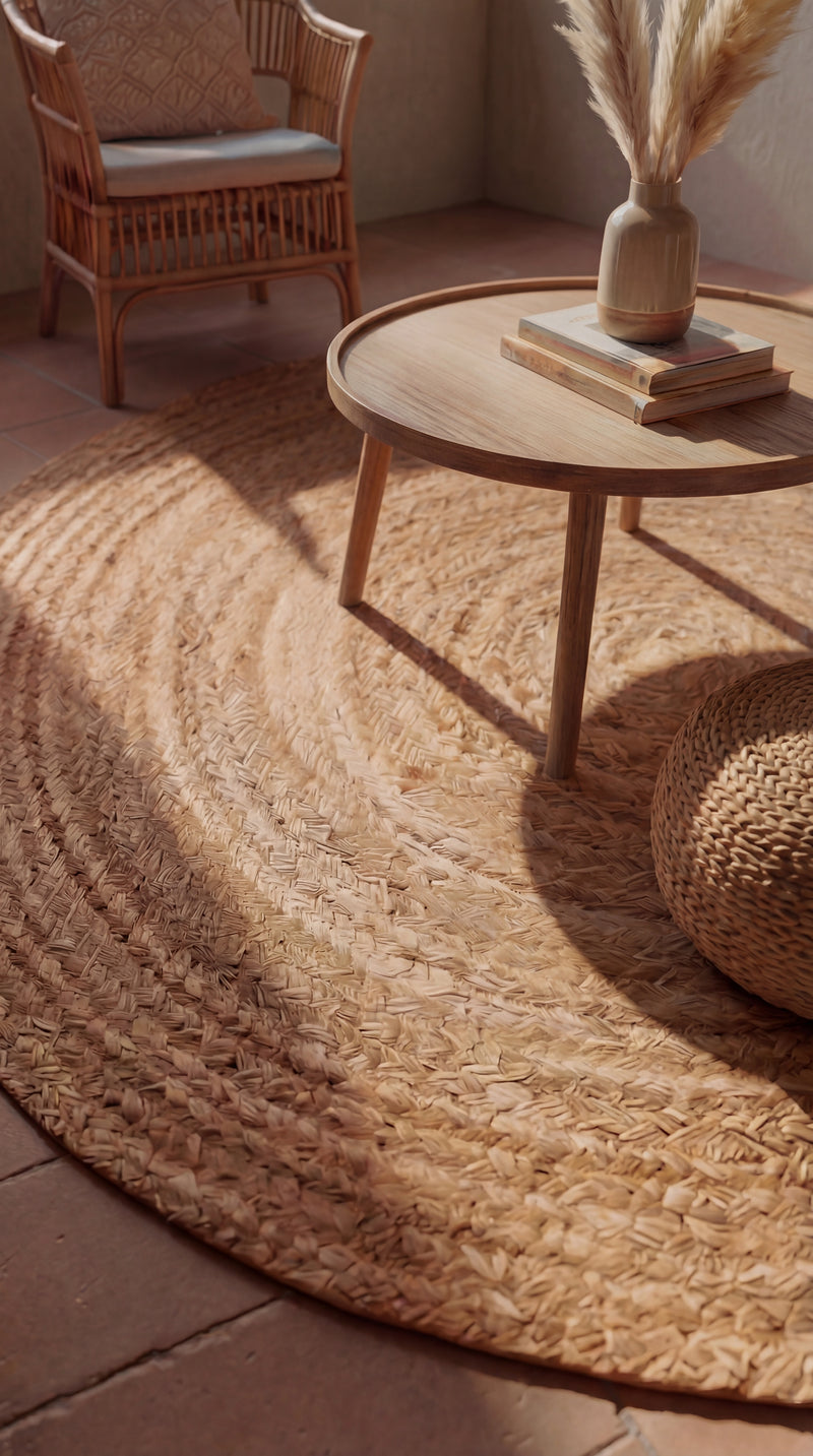 Jute Carpet Rug Indigo