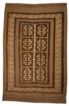 Antique Kilim Rug 183x280cm - Rectangle / Brown / 183 x 280 cm Rectangle