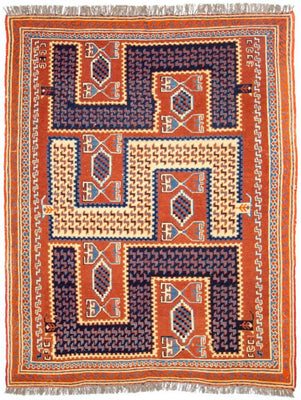 Kelim Rug - Oriental - 185 x 145 cm - multicolored