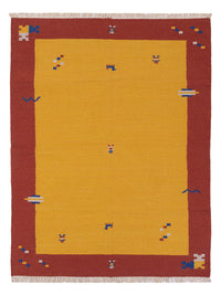 Kelim Teppich - Trendy - 240 x 170 cm - senfgelb