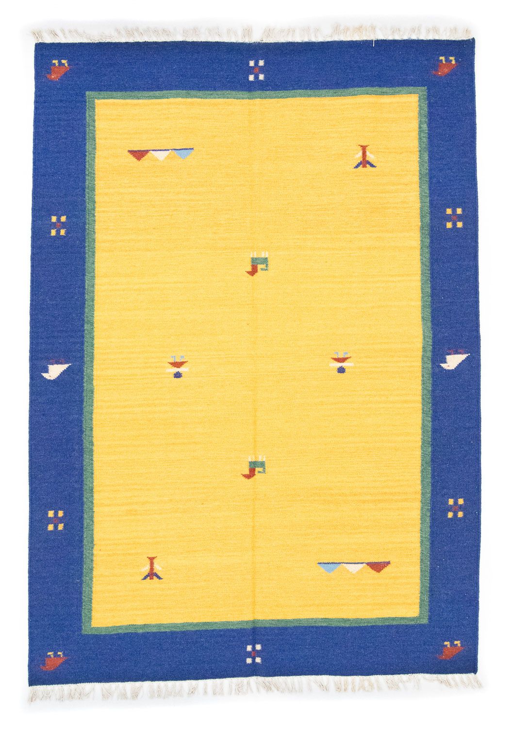 Kelim Rug - Trendy - 200 x 140 cm - yellow