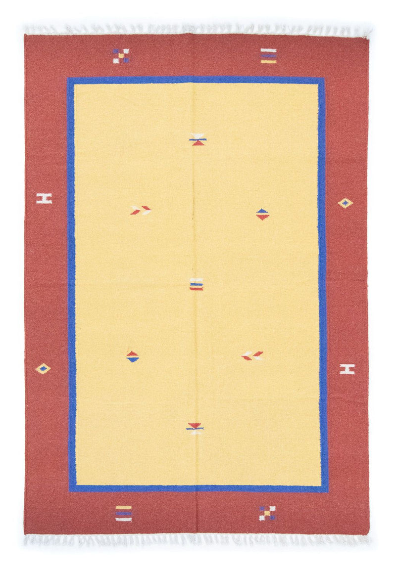 Kelim Rug - Trendy - 200 x 140 cm - yellow