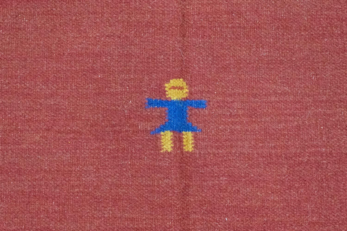 Kelim Rug - Trendy - 200 x 140 cm - red