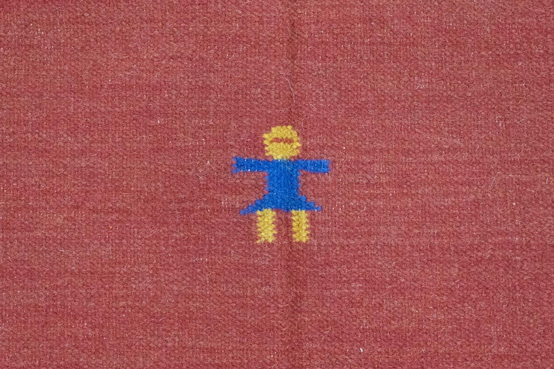 Kelim Rug - Trendy - 200 x 140 cm - red