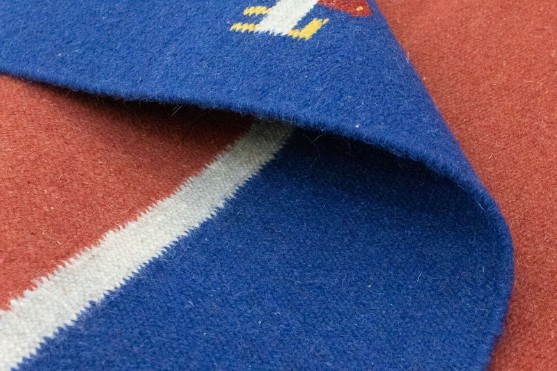 Kelim Rug - Trendy - 200 x 140 cm - red