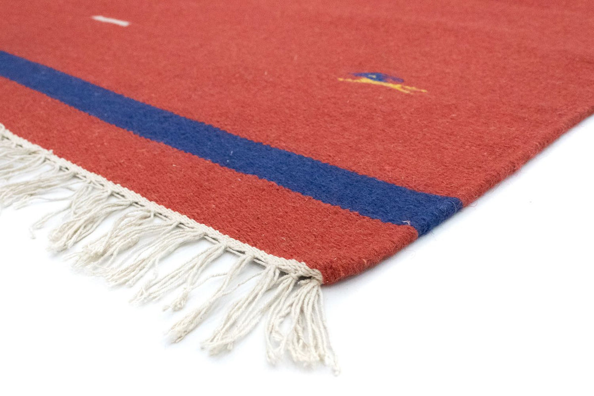 Kelim Rug - Trendy - 180 x 120 cm - red