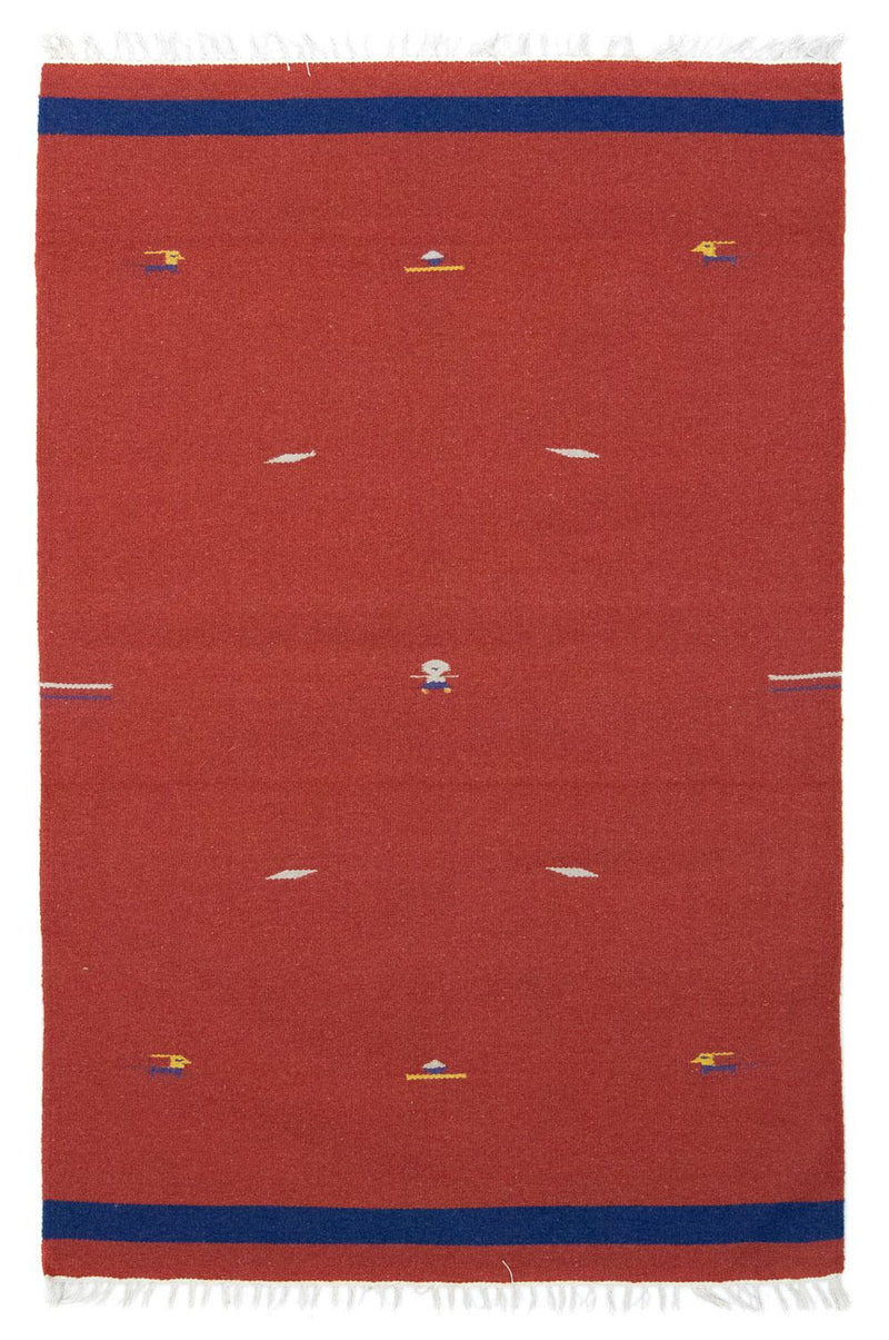 Kelim Rug - Trendy - 180 x 120 cm - red