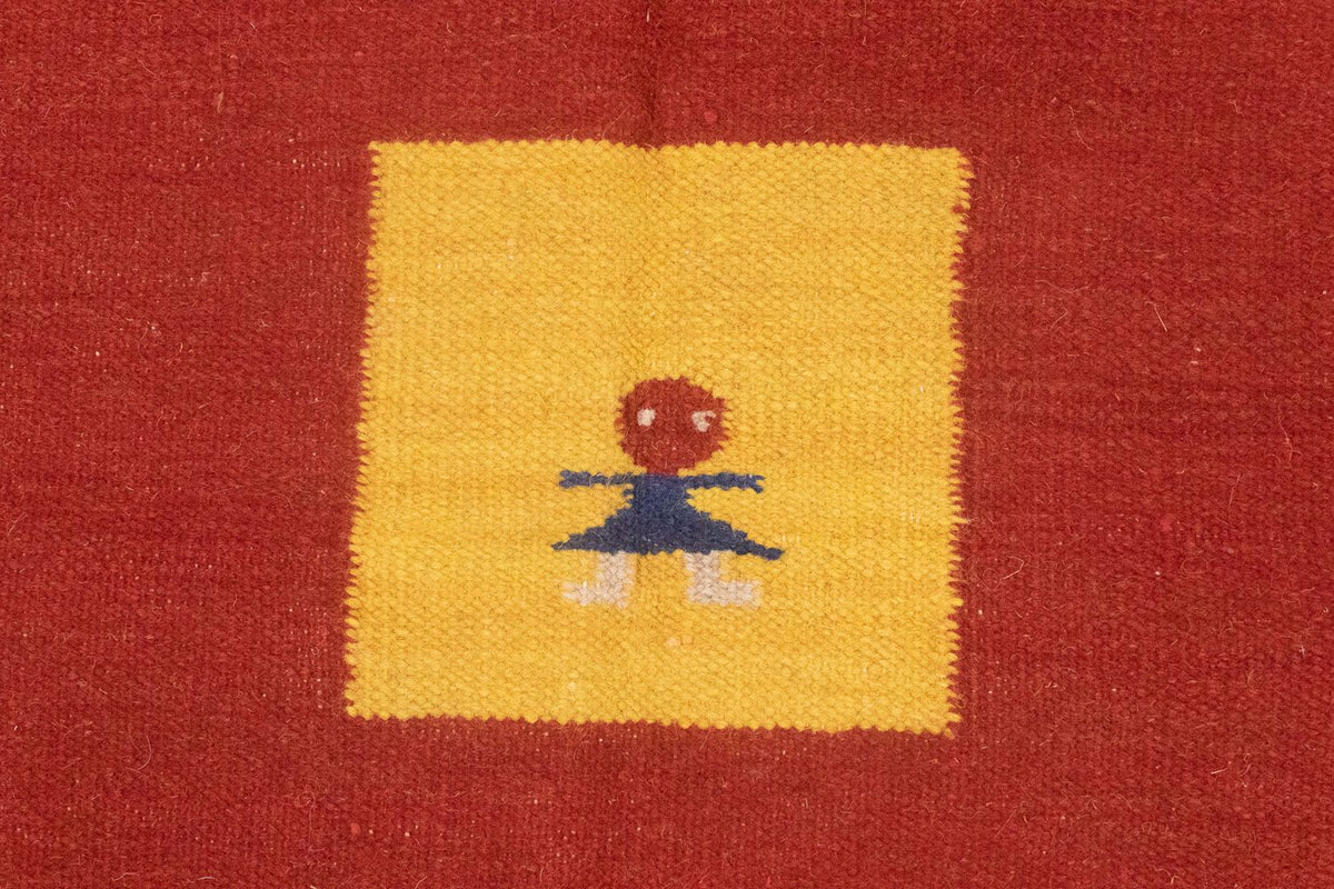 Kelim Rug - Trendy - 200 x 140 cm - red