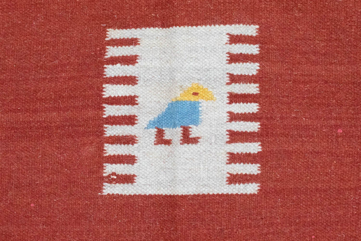 Kelim Rug - Trendy - 200 x 140 cm - red