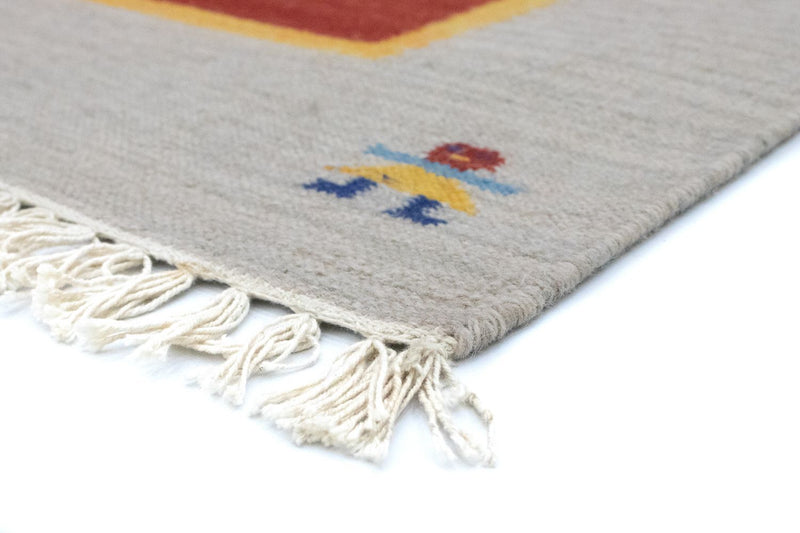 Kelim Rug - Trendy - 200 x 140 cm - red