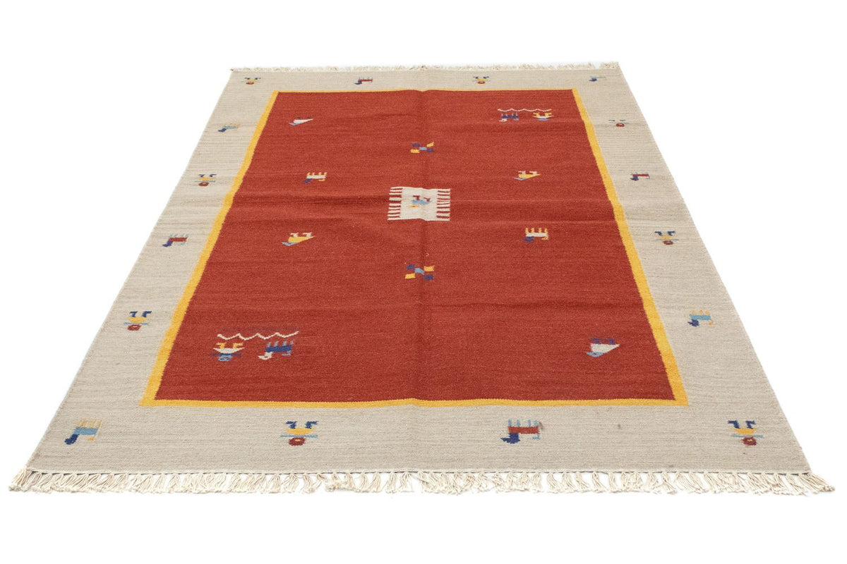 Kelim Rug - Trendy - 200 x 140 cm - red