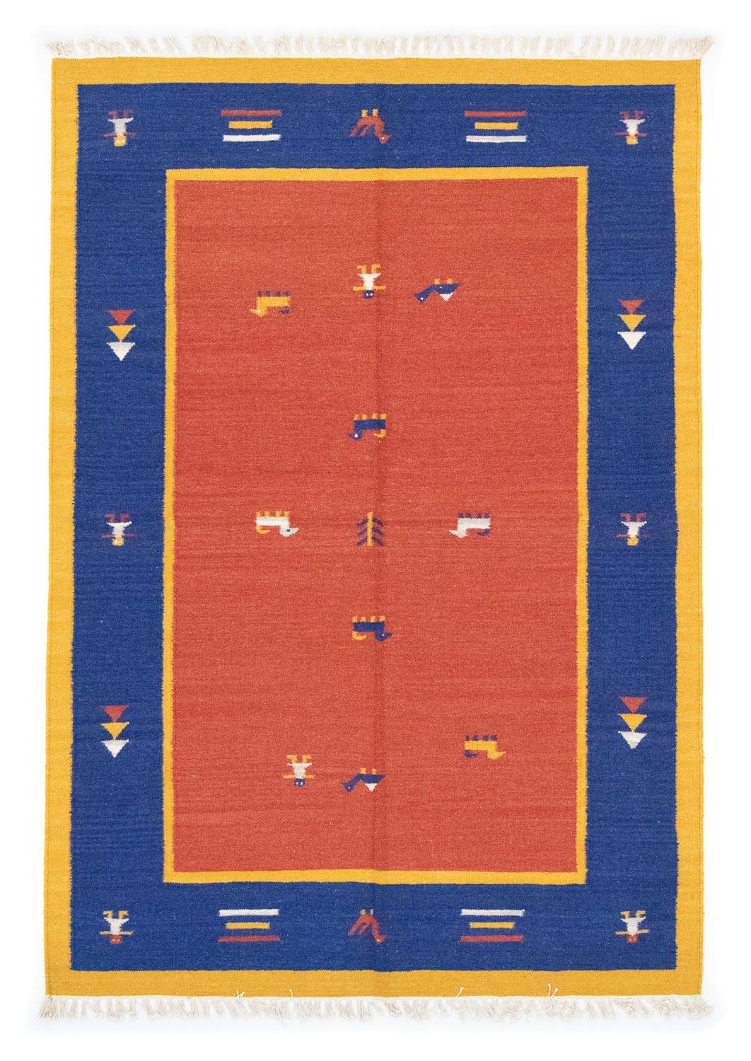 Kelim Rug - Trendy - 200 x 140 cm - orange