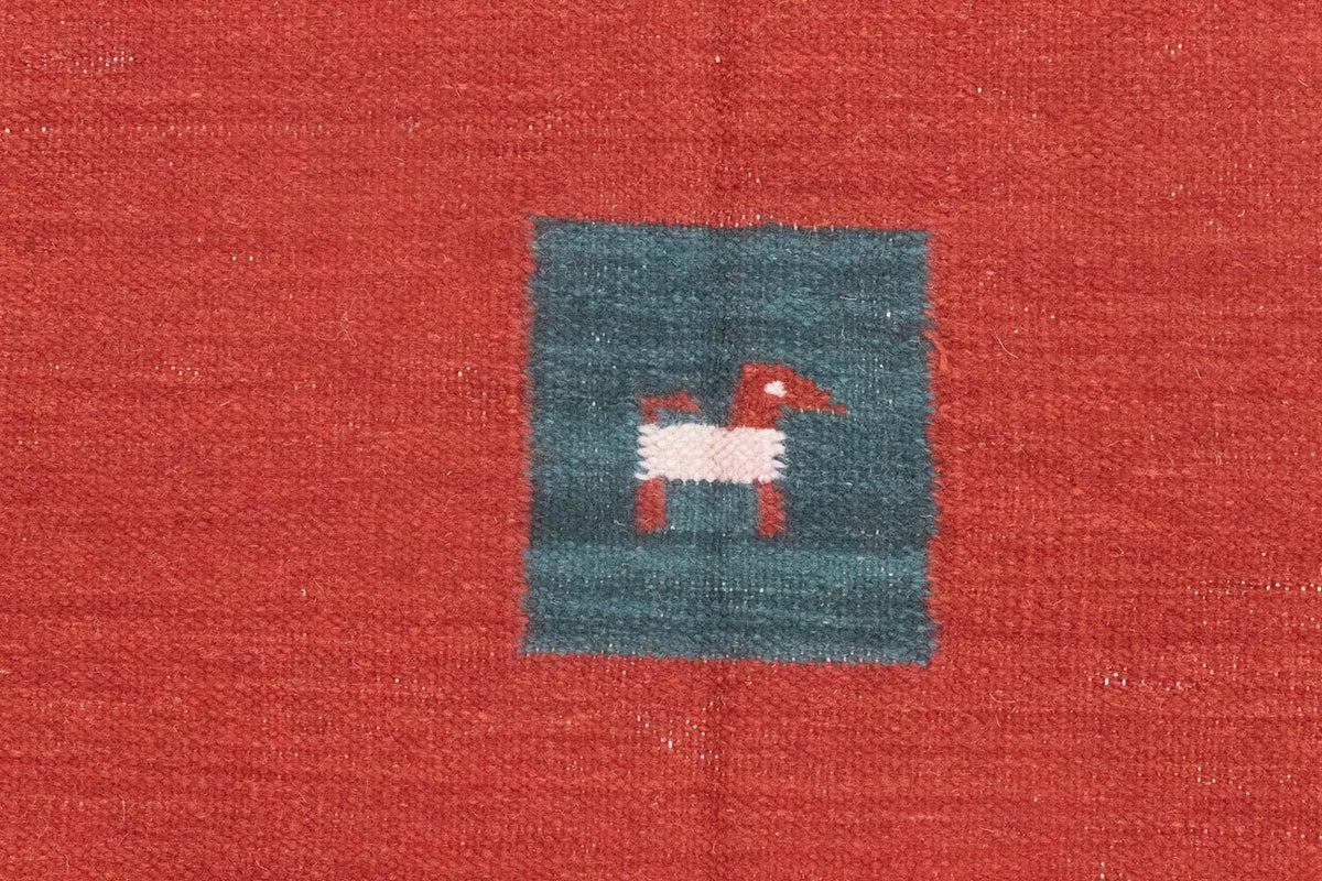 Kelim Rug - Trendy - 200 x 140 cm - red