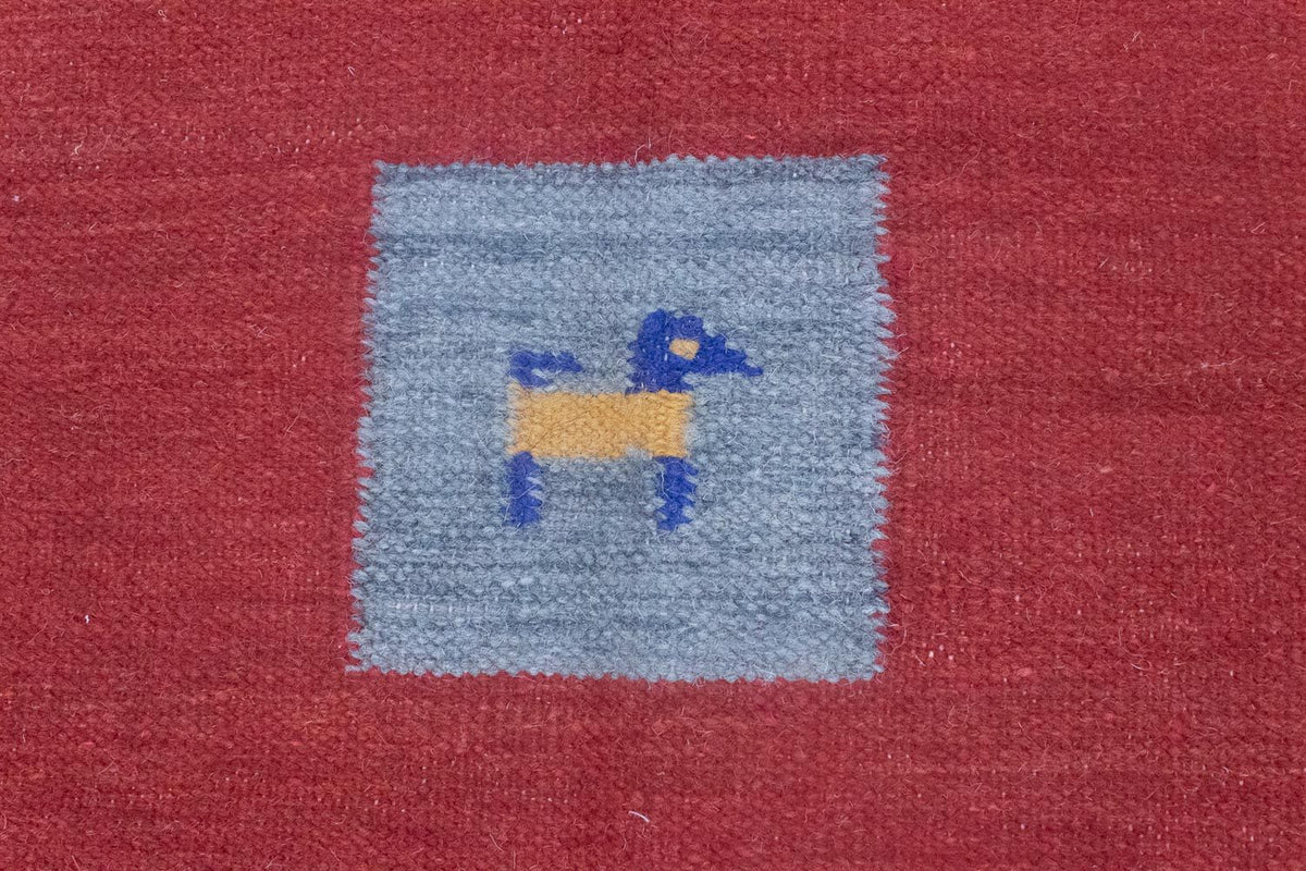 Kelim Rug - Trendy - 200 x 140 cm - red