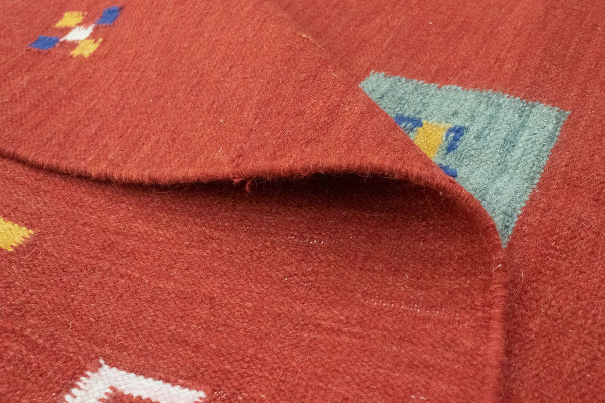 Kelim Rug - Trendy - 200 x 140 cm - red