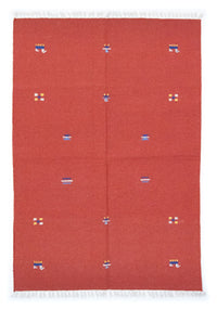 Kelim Rug - Trendy - 200 x 140 cm - red
