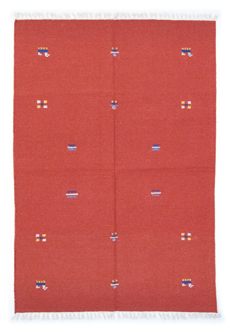 Kelim Rug - Trendy - 200 x 140 cm - red