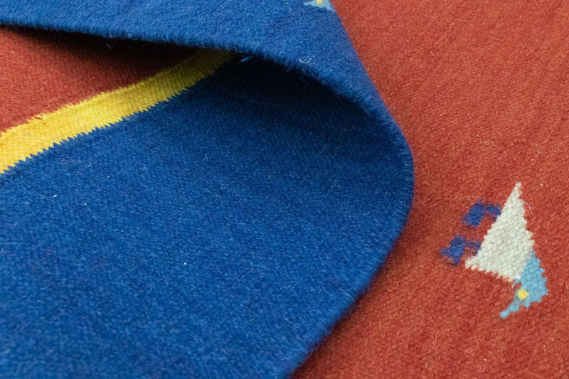 Kelim Rug - Trendy - 200 x 140 cm - red