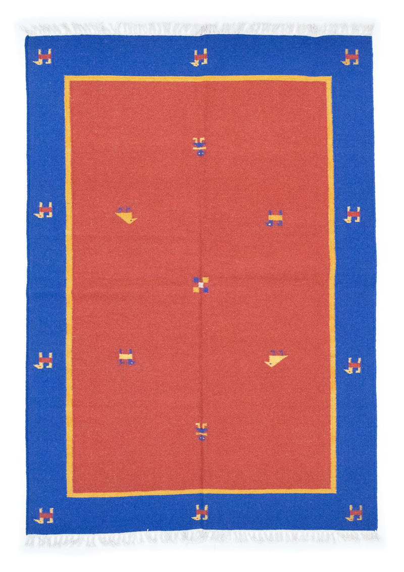 Kelim Rug - Trendy - 200 x 140 cm - red