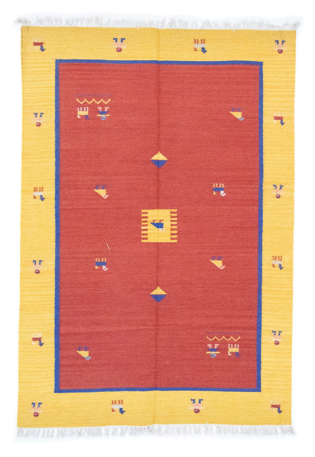 Kelim Rug - Trendy - 200 x 140 cm - orange