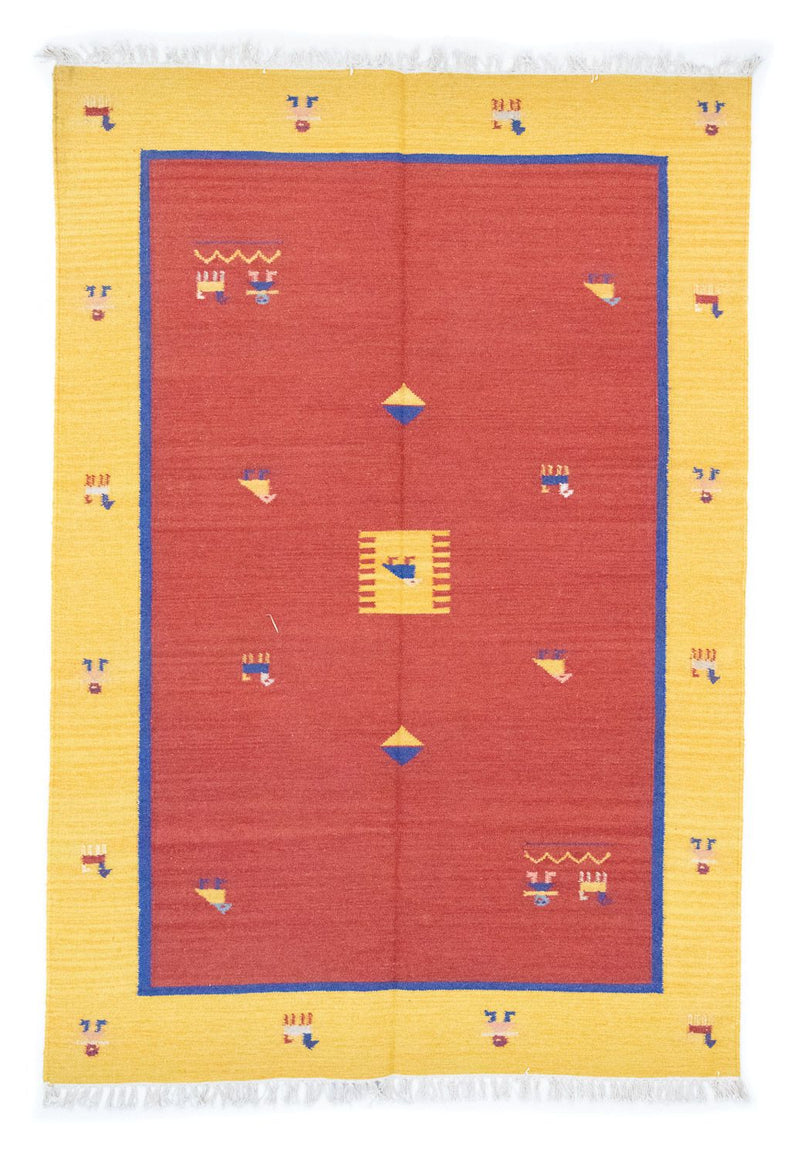 Kelim Rug - Trendy - 200 x 140 cm - orange