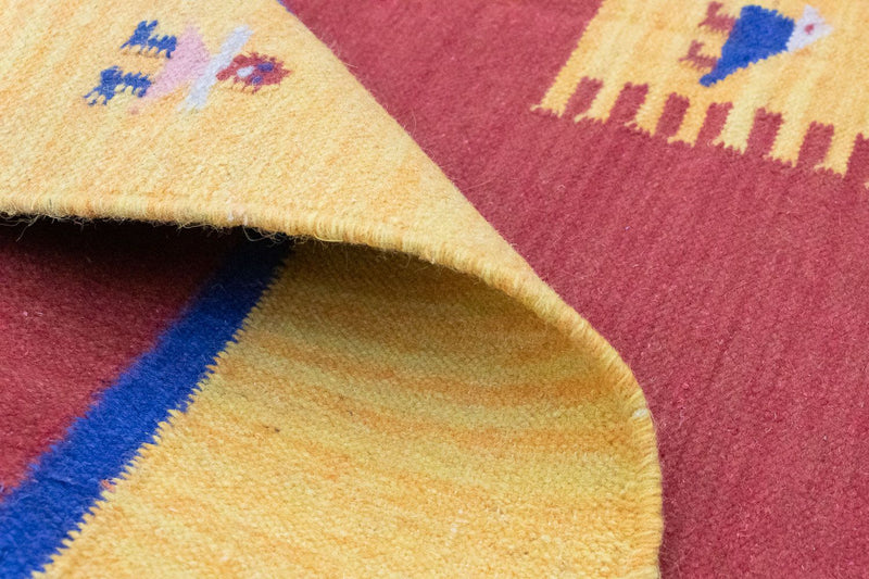 Kelim Rug - Trendy - 200 x 140 cm - orange