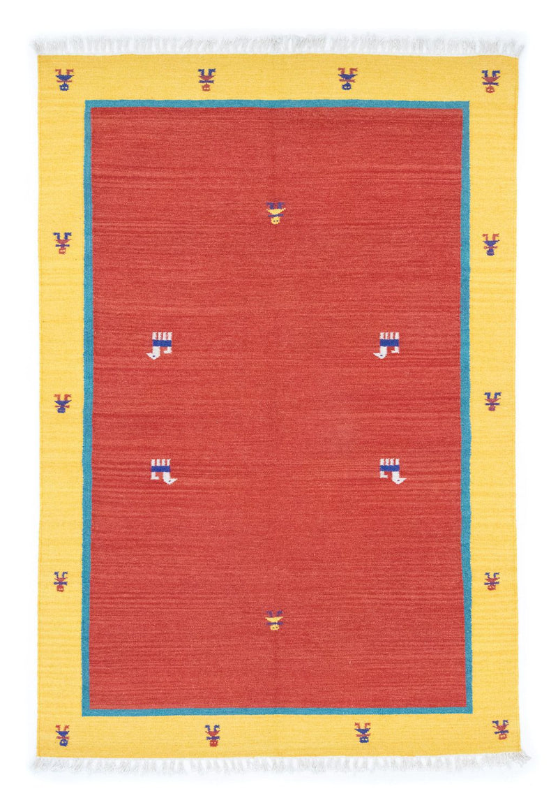 Kelim Rug - Trendy - 200 x 140 cm - red