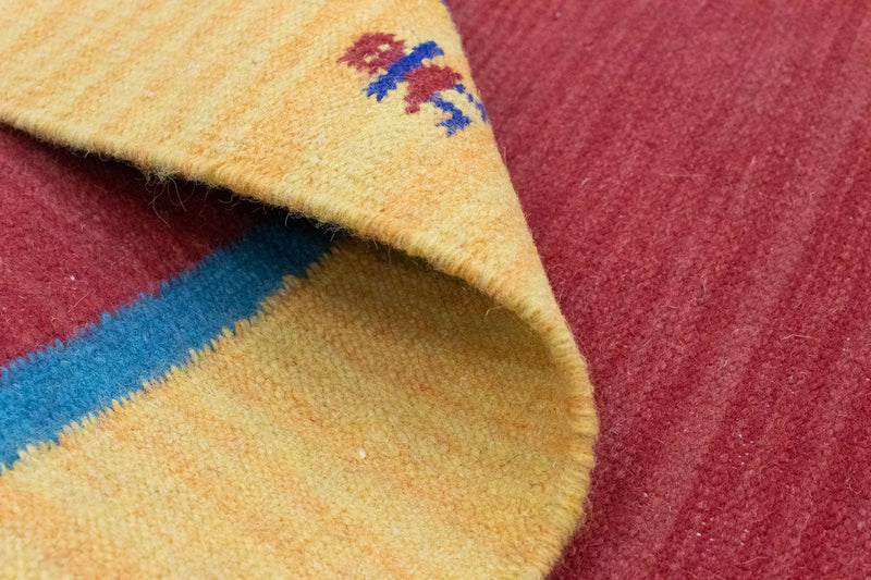 Kelim Rug - Trendy - 200 x 140 cm - red