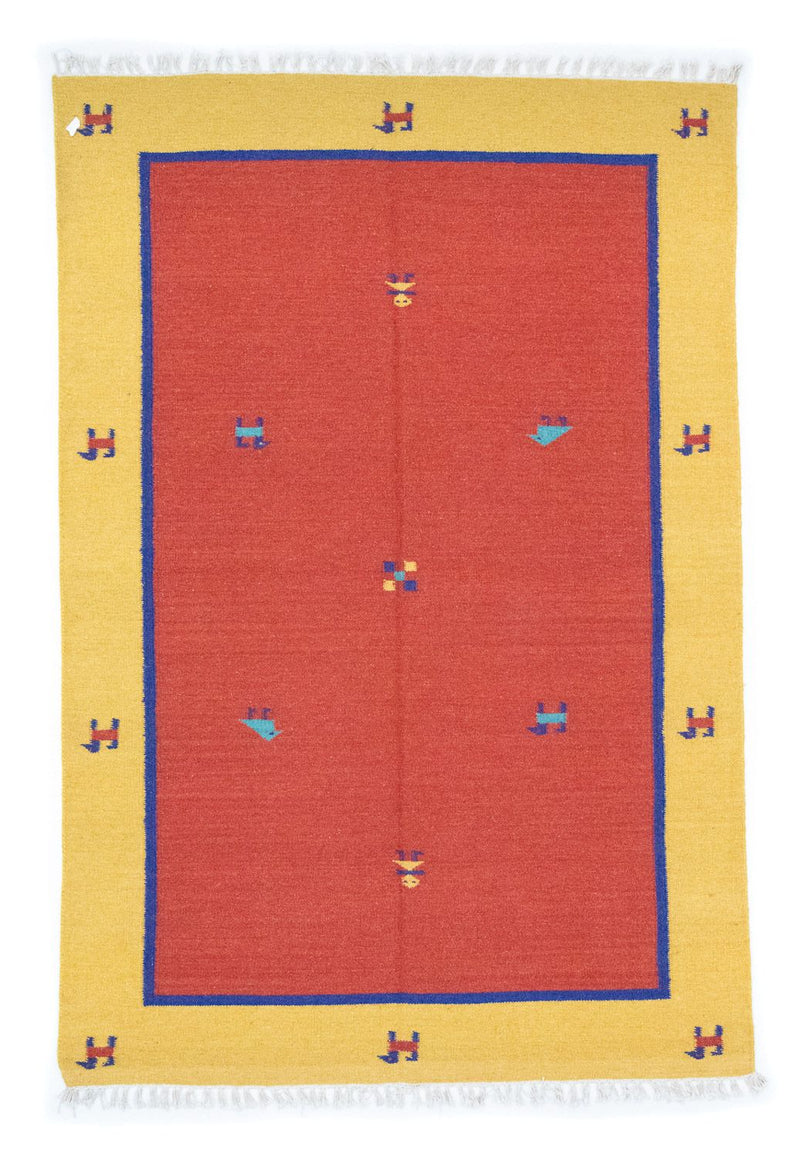 Kelim Rug - Trendy - 200 x 140 cm - orange