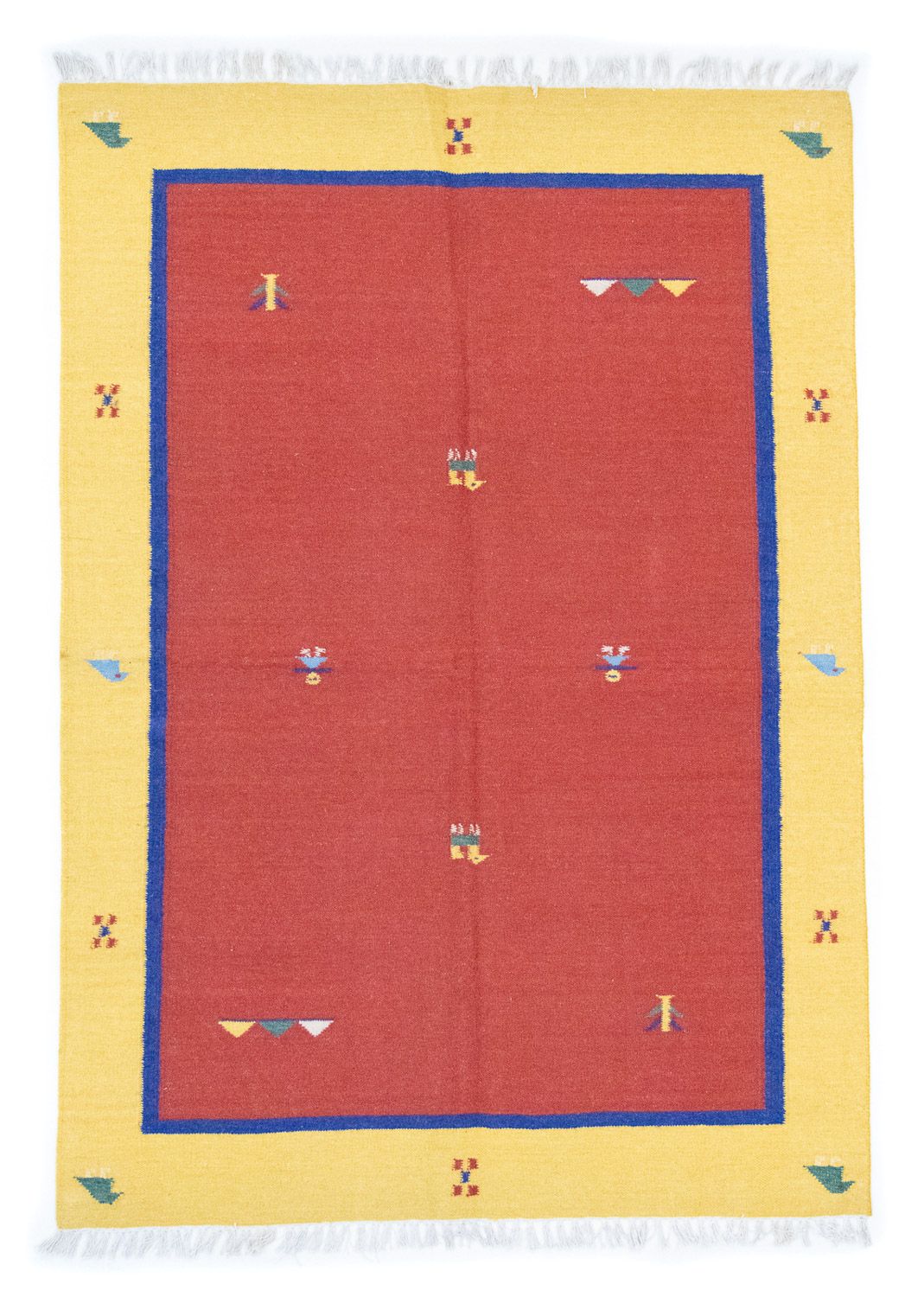 Kelim Rug - Trendy - 200 x 140 cm - red