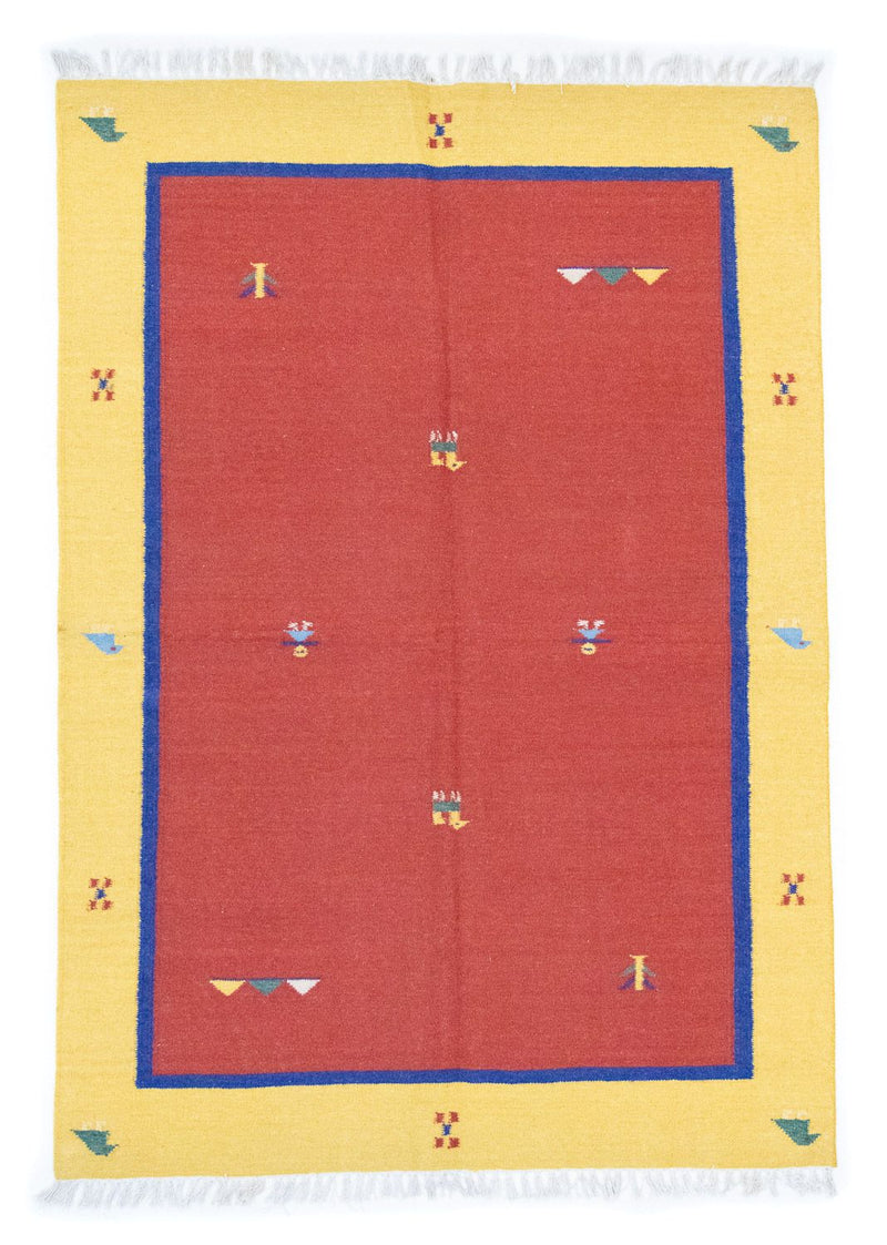 Kelim Rug - Trendy - 200 x 140 cm - red
